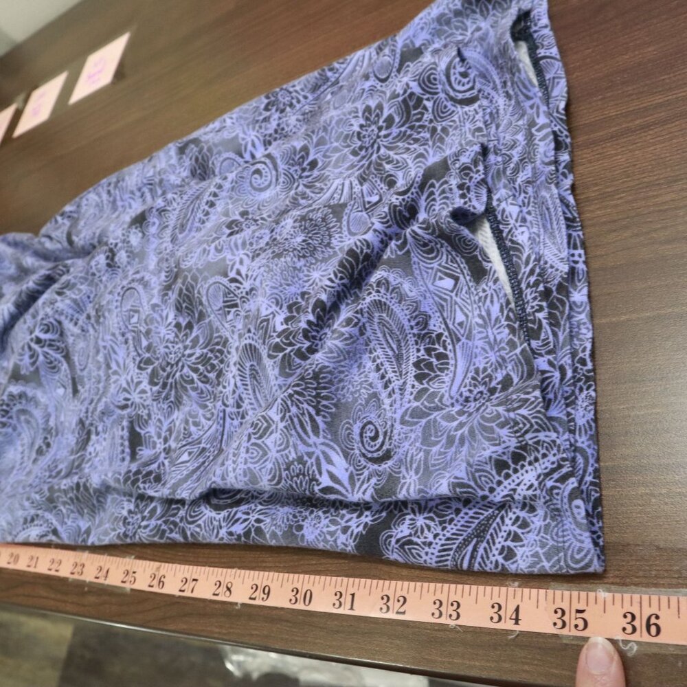 Athleta Paisley Dress Womens S Purple Boho Feminine Active Casual Beach Hippie - Picture 16 of 16